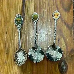 Collective set of silver spoons
